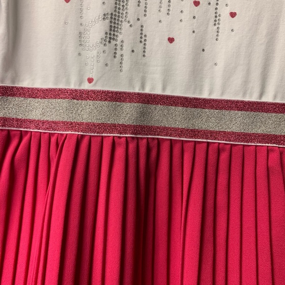 Guess Girls White & Pink Logo Dress - Picture 4 of 7